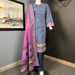 Best quality Bin Saeed 3 piece Stitched Women's Khaddar Suit