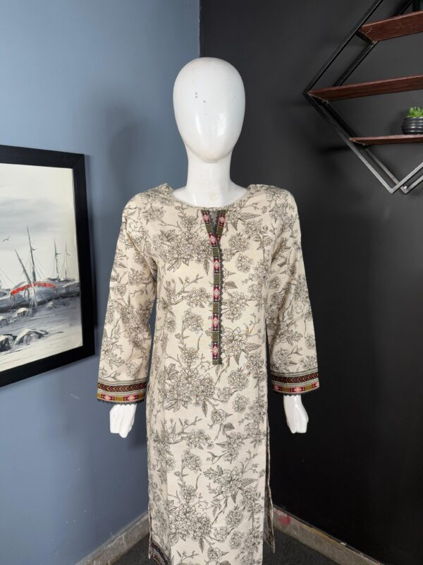 Bin Saeed 2 Piece Stitched Women Khaddar Suit