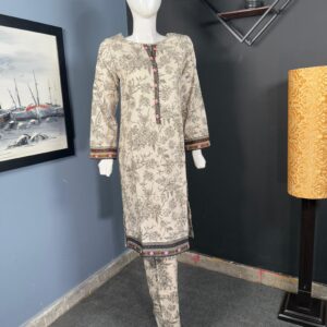 Bin Saeed 2 Piece Stitched Women Khaddar Suit