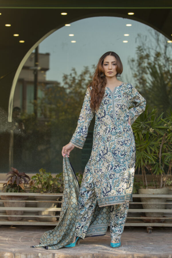 Best quality Bin Saeed 3 piece ready to wear Women's Lawn Suit