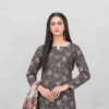 Best quality 3-piece unstitched women's printed suit by Tawakkal Fabric D 5450