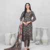 Best quality 3-piece unstitched women's printed suit by Tawakkal Fabric D 5450