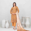 Best quality 3-piece unstitched women's printed suit by Tawakkal Fabric D 5453