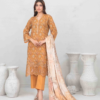 Best quality 3-piece unstitched women's printed suit by Tawakkal Fabric D 5453