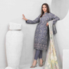 Best quality 3-piece unstitched women's printed suit by Tawakkal Fabric D 5455