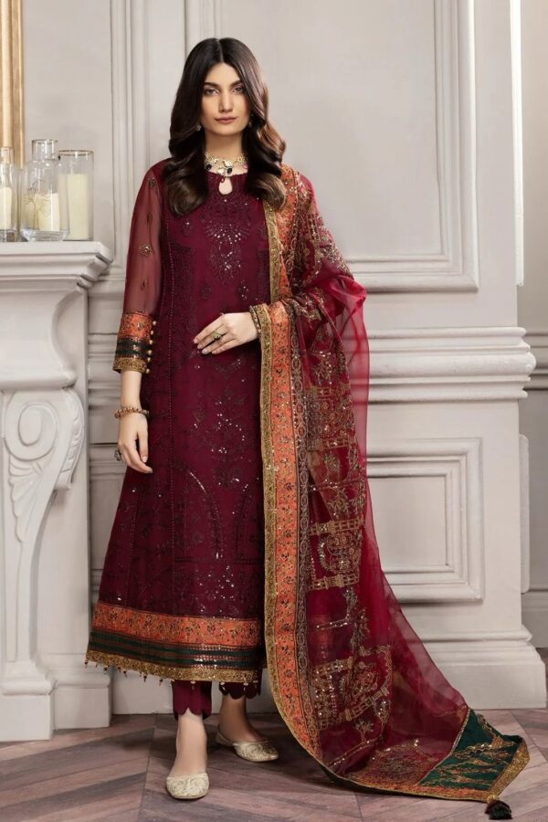 Premium quality Luxury Embroidered Chiffon Suit